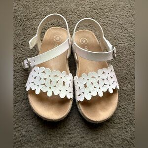 Little girls size 8 sandals